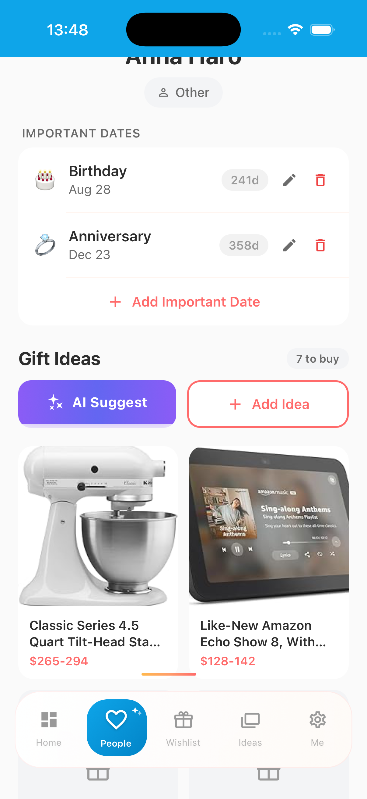 Giftpik App - Contact Details