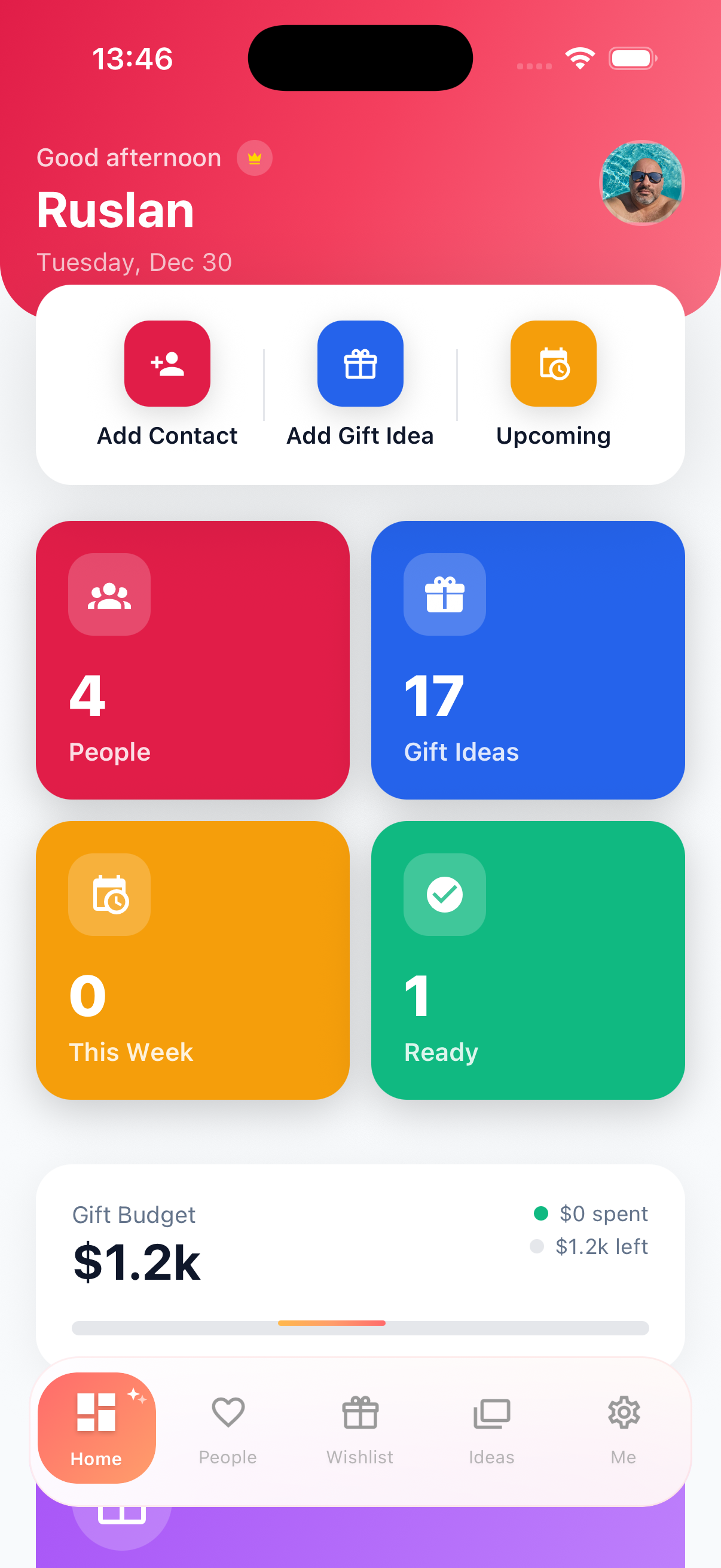 Your personal dashboard